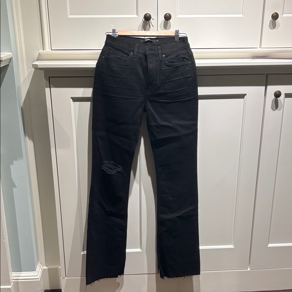 Hudson Barbara High Waist Boot Cut Jeans in Black